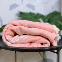 XL Jacquard Hammam Towel Rosa