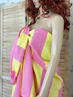 Sunset Hammam Towel Yellow-Pink