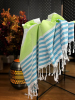 Hammam Towel Surf Lime-Turquoise