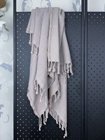 Hamam-pyyhe Kivipesty Stripe Harmaanbeige 180 x 90, 100%puuvillaa