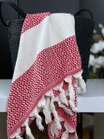 Marquise Hammam Face/Hand Towel Red