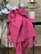 Hammam Towel Stonewashed Stripe Cherry