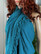 Hamam Handduk Stonewashed Stripe Petrol Blue