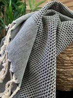 Pastel Hammam Hand Towel Black