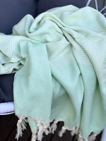 Hamam-pyyhe Timantti Stripe Aqua 180 x 100, 100%puuvillaa