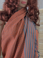 Hammam Towel Big Diamond Orange