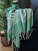Hamam-pyyhe Aegean Jade Green 180 x 100, 100%puuvillaa
