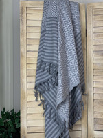 Hammam Towel Big Diamond Gray