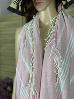 Hamam-pyyhe Sultan Slim Vanha Rosa 180 x 100, 100%puuvillaa