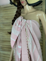 Hamam-pyyhe Sultan Slim Vanha Rosa 180 x 100, 100%puuvillaa