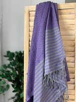 Big Diamond Hammam Towel Purple