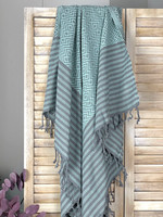 Hammam Towel Big Diamond Aqua