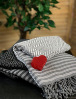 Big Diamond Hamam Handduk 2 & Heart Tvål Paket