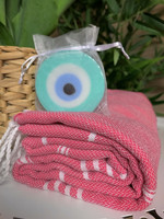 Sultan Hammam Towel &  Natural Eye Soap Set
