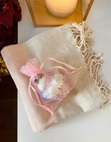 Linne Hamam Handduk & Tvål Paket