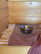 Hammam Sauna Bench Cover Diamond Stripe Plum
