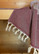 Hammam Sauna Bench Cover Diamond Stripe Plum