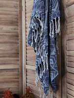 Hamam Handduk Oriental Navy  Handvävda