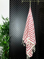 Hamam-Käsipyyhe Luxe  Punainen Koko: 48 cm x 100 cm 100% puuvillaa