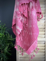 Hamam Handduk Waffle Batik Fuchsia