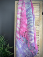 Hamam Handduk Waffle Batik Violet Candy