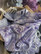 Hamam-pyyhe Oriental Violetti  Käsinkudottu 180 x 100, 100%puuvillaa