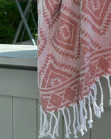 Hamam handduk Oriental Handvävda Dusty Pink
