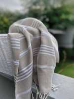 Hamam-pyyhe Sultan Slim Cool Beige 180 x 100, 100%puuvillaa