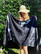 Hamam-pyyhe Batiikki Paksu Marble Bluish Black 90 x 180, 100%puuvillaa