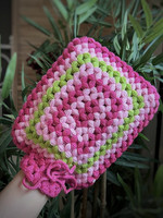 Tvätthandskar Fuchsia & Tvål Paket