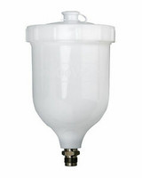 GFC-501 DeVilbiss  ruiskun yläsäiliö 600ml. Valkoinen