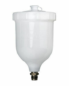 GFC-501 DeVilbiss  ruiskun yläsäiliö 600ml. Valkoinen
