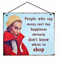 Seinäkyltti - Money Can't Buy Happiness
