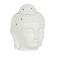 Tuoksuöljylyhty - Buddhan pää, valkoinen