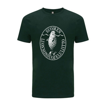 Retrologo t-paita (metsänvihreä)