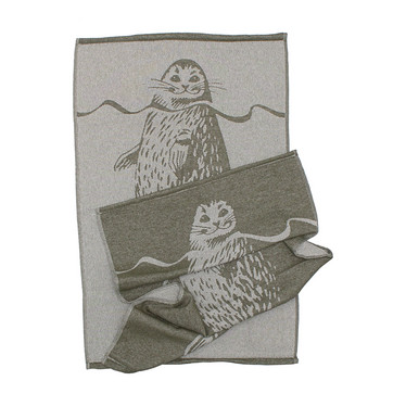 Retrologo -keittiöpyyhkeet (sammaleenvihreä)