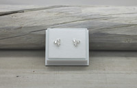 Sterling silver earrings three zirkon