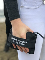 I believe in myself and my horse -laukku, musta