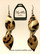 Arctic -leather earrings, big, leopard