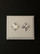 Sterling silver earrings, clear zirkon (big)