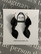 Arctic -leather earrings big, black