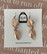 Arctic -leather earrings, big, rosegold