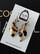 Arctic -leather earrings small, leopard