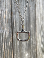 Horsebit -necklace 70cm, silver
