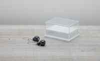 Hematite balls -earrings