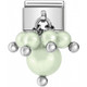 Nomination Italy-  Silvershine Green Pastel Swarovski Pearls, classic pala