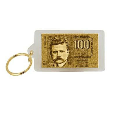 Silver Bar- Avainperä 100 MK lehtikultaa