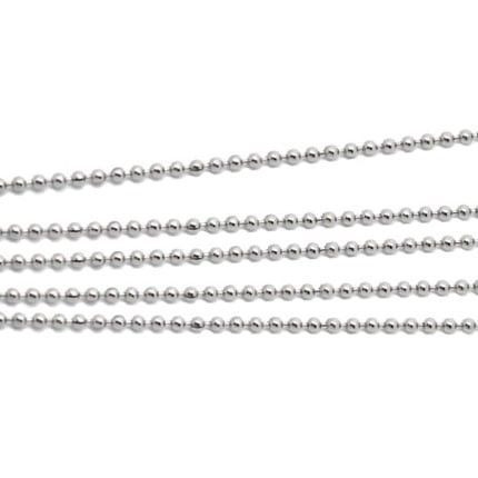 Korutuote Oy- Hopeaketju/Riipusketju 45cm Beads Diamond palloketju
