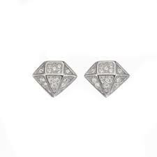 Silver Bar- Hopeakorvakorut, elegant diamond