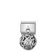 Nomination Italy- Classic SilverShine Charms white pearl leaves